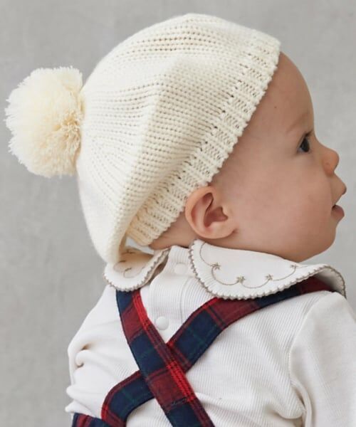 petit main / プティマイン ベビー・キッズグッズ | ポンポンつきベレー帽 | 詳細6
