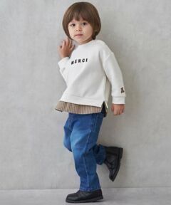 petit main / プティマイン その他パンツ | 裏起毛デニムパンツ