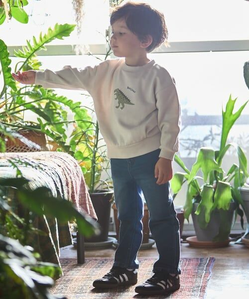 petit main / プティマイン その他パンツ | 裏起毛デニムパンツ | 詳細1