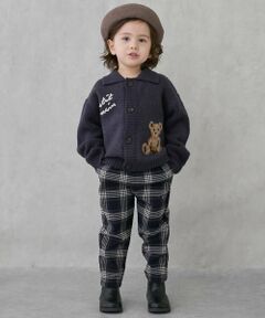 petit main / プティマイン その他パンツ | チェックのびのび起毛ストレッチパンツ