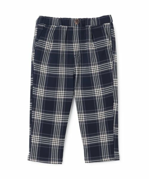 petit main / プティマイン その他パンツ | チェックのびのび起毛ストレッチパンツ | 詳細12