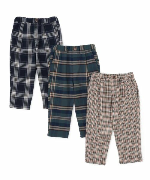 petit main / プティマイン その他パンツ | チェックのびのび起毛ストレッチパンツ | 詳細22