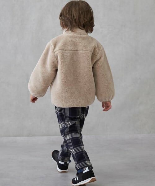 petit main / プティマイン その他パンツ | チェックのびのび起毛ストレッチパンツ | 詳細6