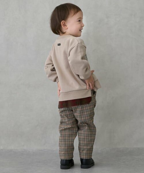 petit main / プティマイン その他パンツ | チェックのびのび起毛ストレッチパンツ | 詳細7