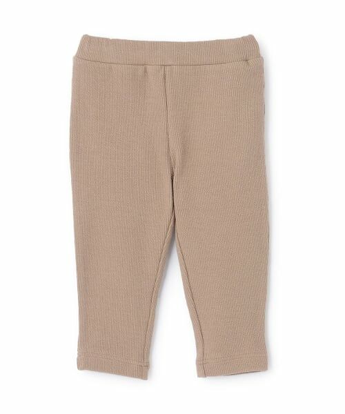 petit main / プティマイン その他パンツ | 【防汚】フワのびっとテレコレギンス(薄ベージュ)