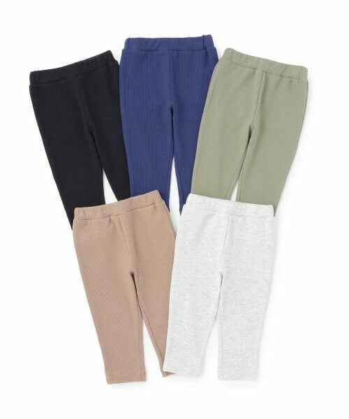 petit main / プティマイン その他パンツ | 【防汚】フワのびっとテレコレギンス | 詳細10