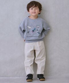 petit main / プティマイン その他パンツ | ゆるシルエットタックパンツ