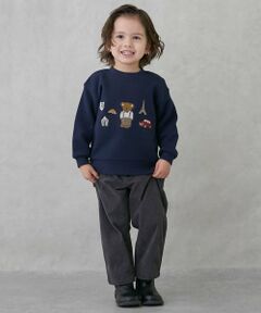 petit main / プティマイン その他パンツ | ゆるシルエットタックパンツ