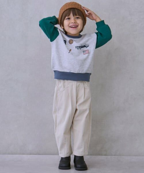 petit main / プティマイン その他パンツ | ゆるシルエットタックパンツ | 詳細2