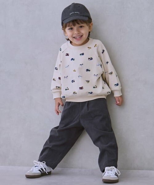 petit main / プティマイン その他パンツ | ゆるシルエットタックパンツ | 詳細7