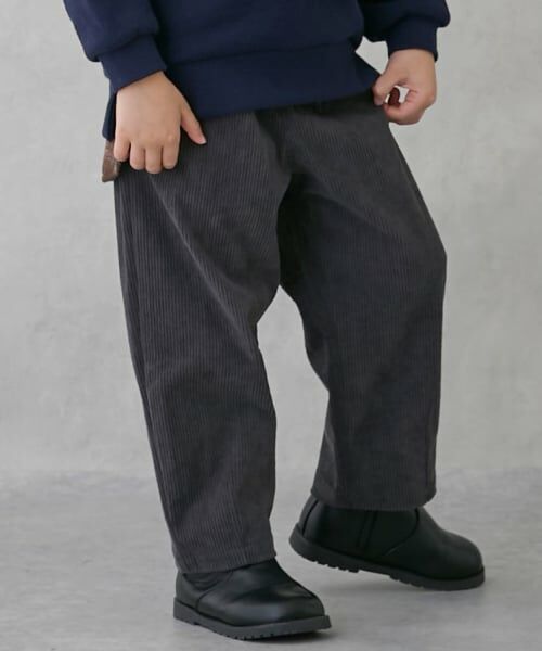 petit main / プティマイン その他パンツ | ゆるシルエットタックパンツ | 詳細9