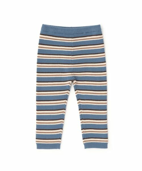 petit main / プティマイン その他パンツ | 【ウォッシャブル】マルチボーダーニットレギパン | 詳細10