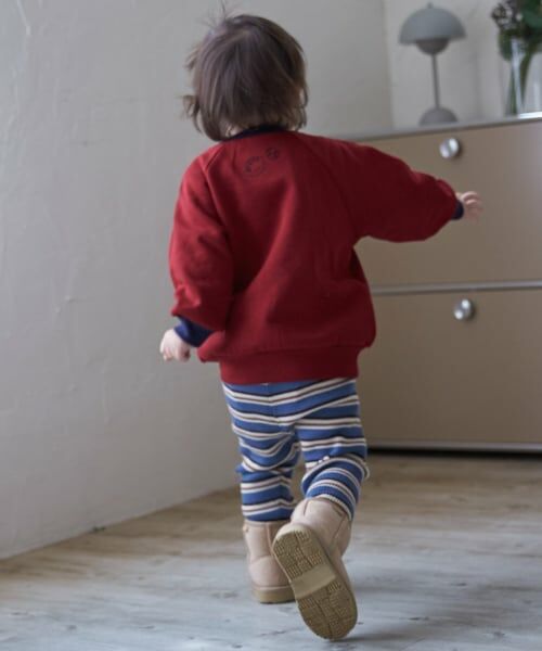 petit main / プティマイン その他パンツ | 【ウォッシャブル】マルチボーダーニットレギパン | 詳細6