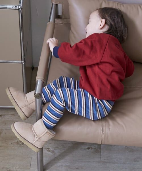 petit main / プティマイン その他パンツ | 【ウォッシャブル】マルチボーダーニットレギパン | 詳細7