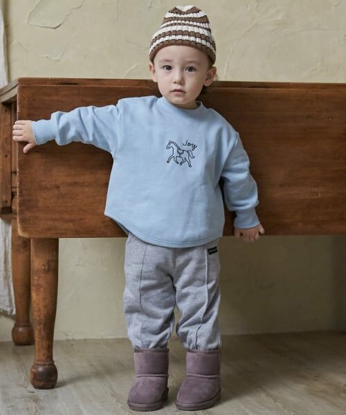 petit main / プティマイン その他パンツ | 【GOODPRICE】裏起毛スウェットパンツ（トップ グレー）