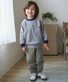 petit main / プティマイン その他パンツ | 切り替えキルティングパンツ