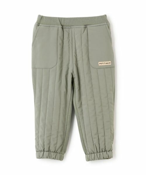 petit main / プティマイン その他パンツ | 切り替えキルティングパンツ | 詳細3