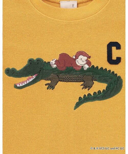 petit main / プティマイン Tシャツ | 【おさるのジョージ】接結アップリケ長袖Tシャツ | 詳細15