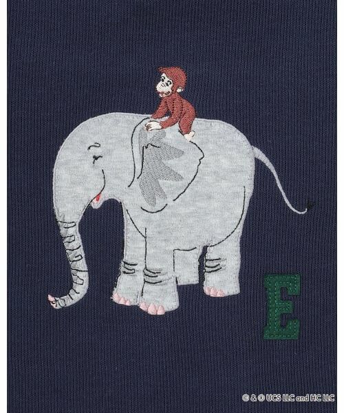 petit main / プティマイン Tシャツ | 【おさるのジョージ】接結アップリケ長袖Tシャツ | 詳細16