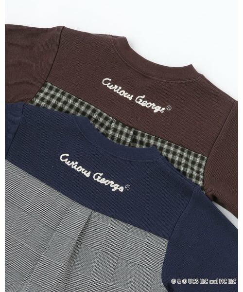 petit main / プティマイン Tシャツ | 【おさるのジョージ】接結アップリケ長袖Tシャツ | 詳細20