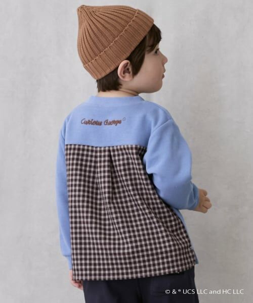 petit main / プティマイン Tシャツ | 【おさるのジョージ】接結アップリケ長袖Tシャツ | 詳細6