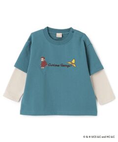 petit main / プティマイン スウェット | 【おさるのジョージ】重ね着長袖トレーナー