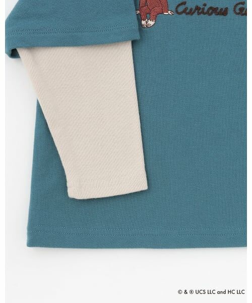 petit main / プティマイン スウェット | 【おさるのジョージ】重ね着長袖トレーナー | 詳細10