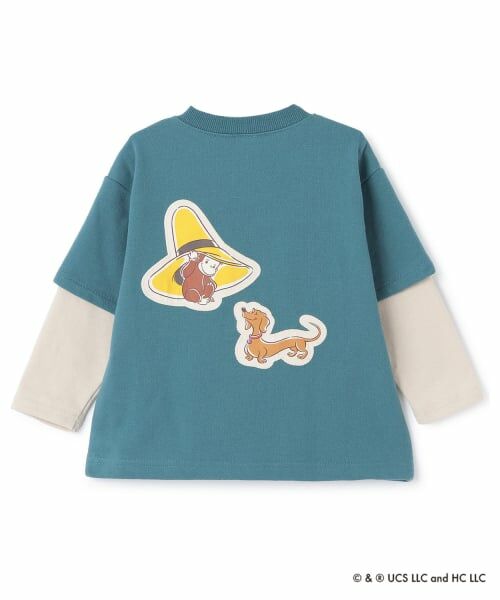 petit main / プティマイン スウェット | 【おさるのジョージ】重ね着長袖トレーナー | 詳細6