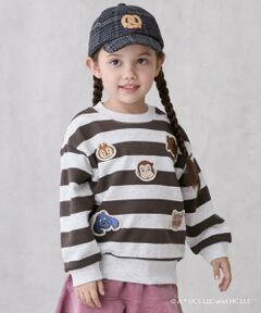 【おさるのジョージ】フェイスワッペントレーナー