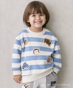 petit main / プティマイン スウェット | 【おさるのジョージ】フェイスワッペントレーナー