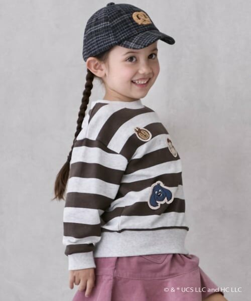 petit main / プティマイン スウェット | 【おさるのジョージ】フェイスワッペントレーナー | 詳細1