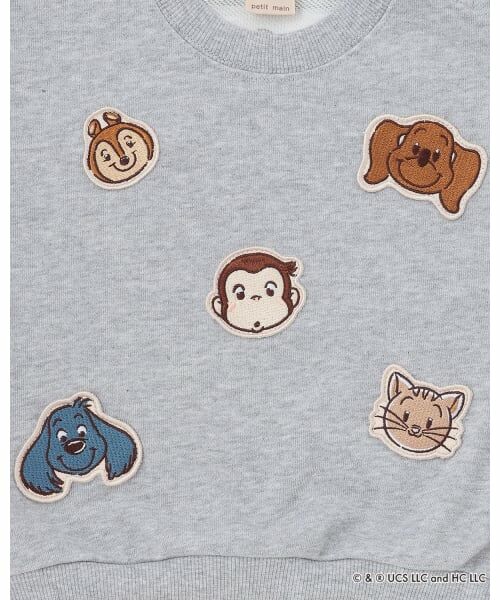 petit main / プティマイン スウェット | 【おさるのジョージ】フェイスワッペントレーナー | 詳細11