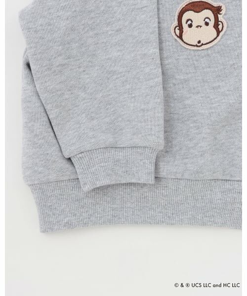 petit main / プティマイン スウェット | 【おさるのジョージ】フェイスワッペントレーナー | 詳細12