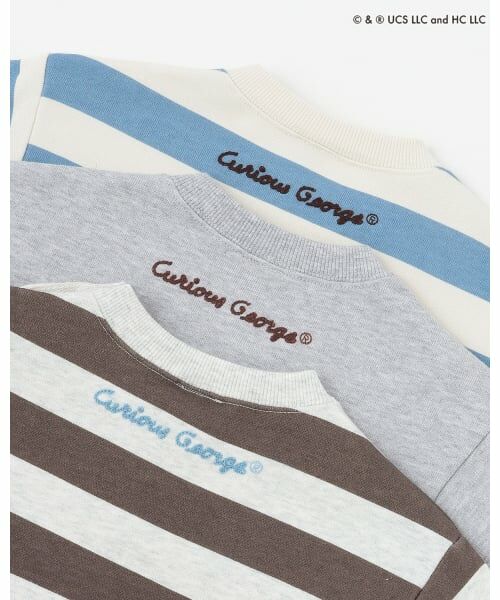 petit main / プティマイン スウェット | 【おさるのジョージ】フェイスワッペントレーナー | 詳細14