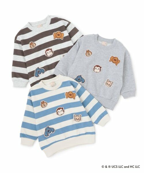 petit main / プティマイン スウェット | 【おさるのジョージ】フェイスワッペントレーナー | 詳細17