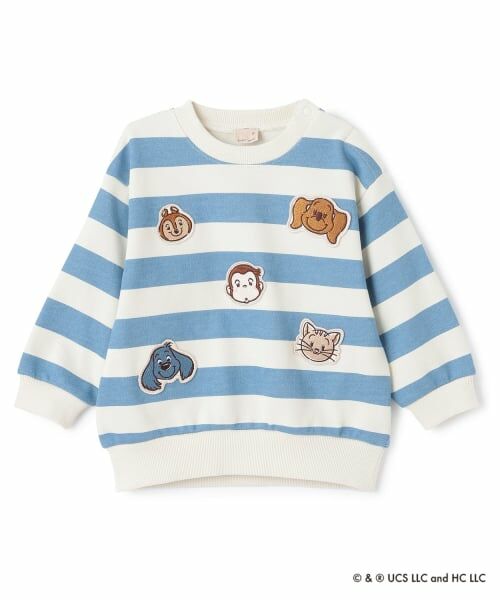 petit main / プティマイン スウェット | 【おさるのジョージ】フェイスワッペントレーナー | 詳細8