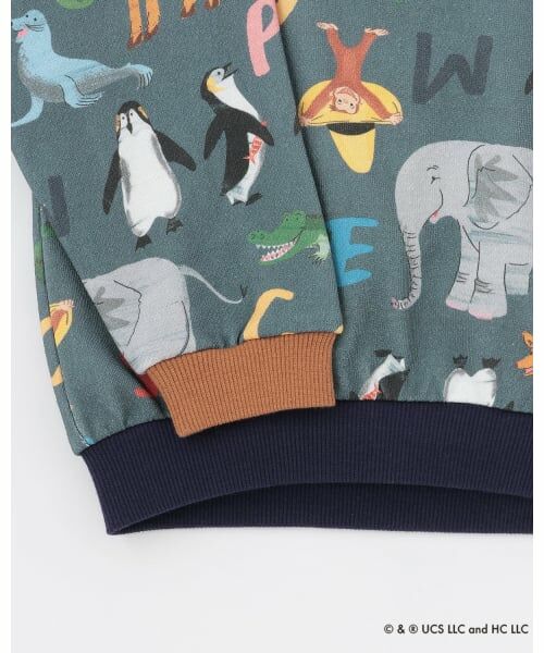 petit main / プティマイン スウェット | 【おさるのジョージ】総柄トレーナー | 詳細12