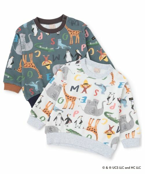 petit main / プティマイン スウェット | 【おさるのジョージ】総柄トレーナー | 詳細15