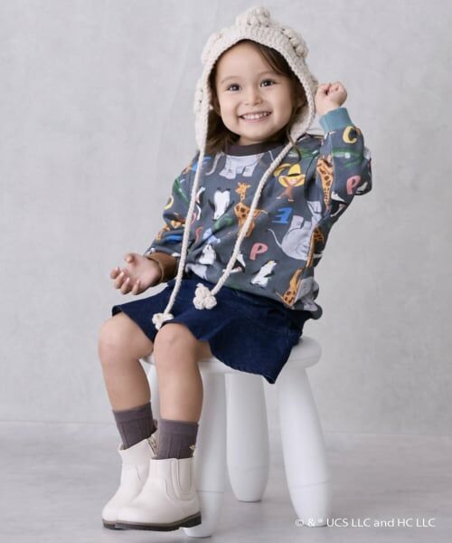 petit main / プティマイン スウェット | 【おさるのジョージ】総柄トレーナー | 詳細3