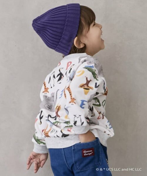 petit main / プティマイン スウェット | 【おさるのジョージ】総柄トレーナー | 詳細4