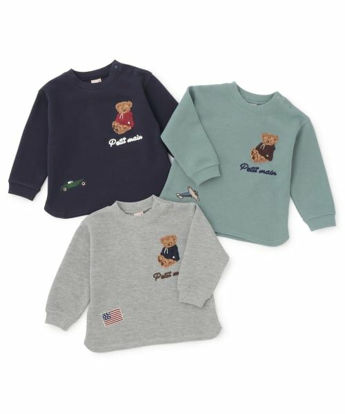 petit main / プティマイン Tシャツ | 接結くまさがら長袖Tシャツ | 詳細9