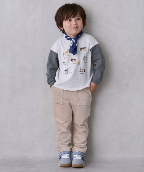 petit main / プティマイン Tシャツ | 動物刺しゅう長袖Tシャツ | 詳細2