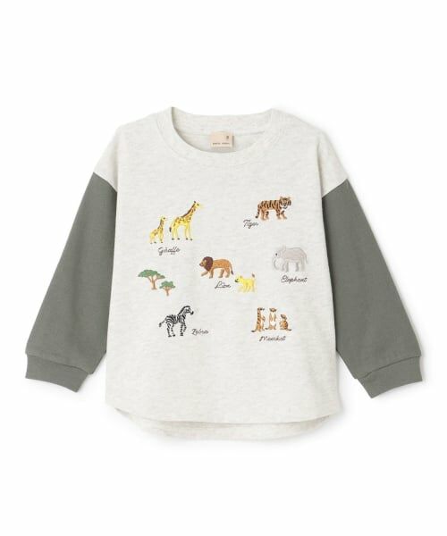 petit main / プティマイン Tシャツ | 動物刺しゅう長袖Tシャツ | 詳細3