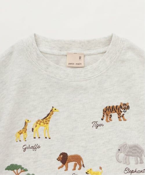 petit main / プティマイン Tシャツ | 動物刺しゅう長袖Tシャツ | 詳細5