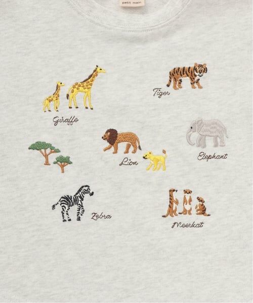 petit main / プティマイン Tシャツ | 動物刺しゅう長袖Tシャツ | 詳細6