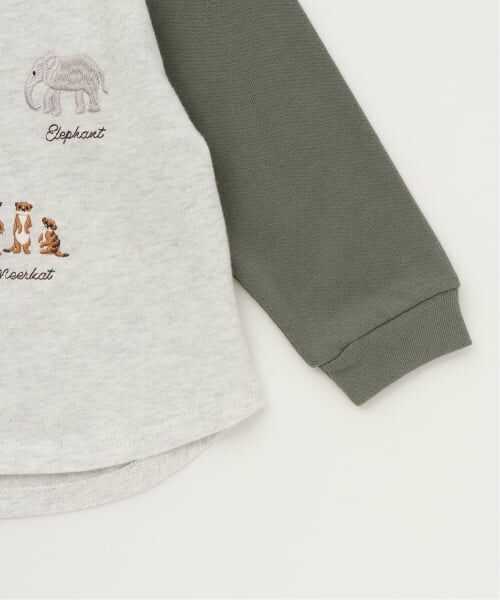 petit main / プティマイン Tシャツ | 動物刺しゅう長袖Tシャツ | 詳細8