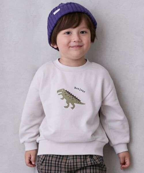 petit main / プティマイン スウェット | モチーフトレーナー（ECRU(キナリ)）