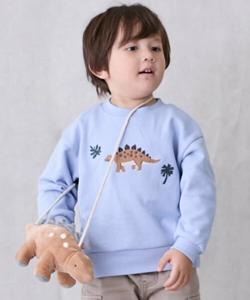 petit main / プティマイン スウェット | モチーフトレーナー（ライト ブルー）