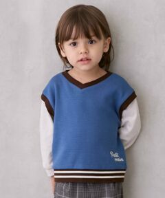 petit main / プティマイン Tシャツ | ベストレイヤード長袖Tシャツ