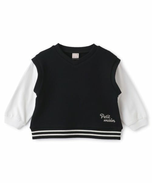 petit main / プティマイン Tシャツ | ベストレイヤード長袖Tシャツ | 詳細3